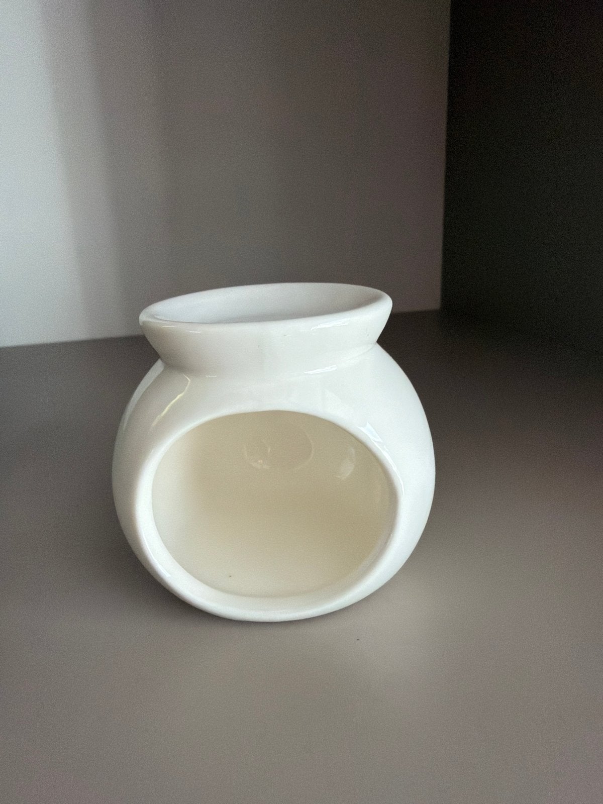 Witte keramische geurbrander voor waxmelts of olie, Ophalen, Nieuw, Modern, Wit