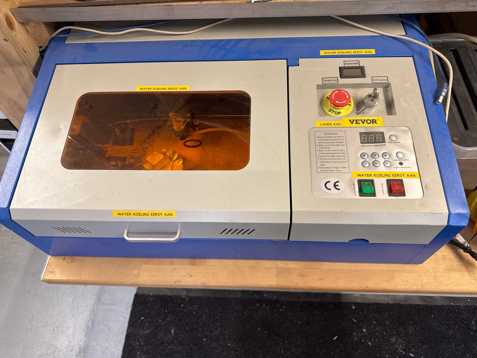 Vevor K40 Laser Graveermachine - Compact en Krachtig, Ophalen