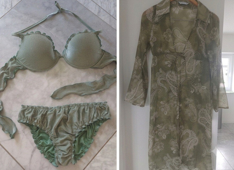 Calzedonia bikini maat 38 & strandjurk, Calzedonia, Ophalen of Verzenden, Zo goed als nieuw, Bikini