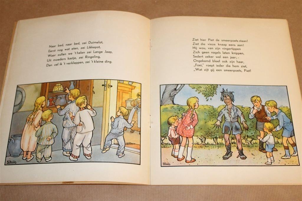 Oude Hollandse Bakerrijmen [ca. 1955] — Vintage Prentenboek, Boeken, Ophalen of Verzenden, Gelezen