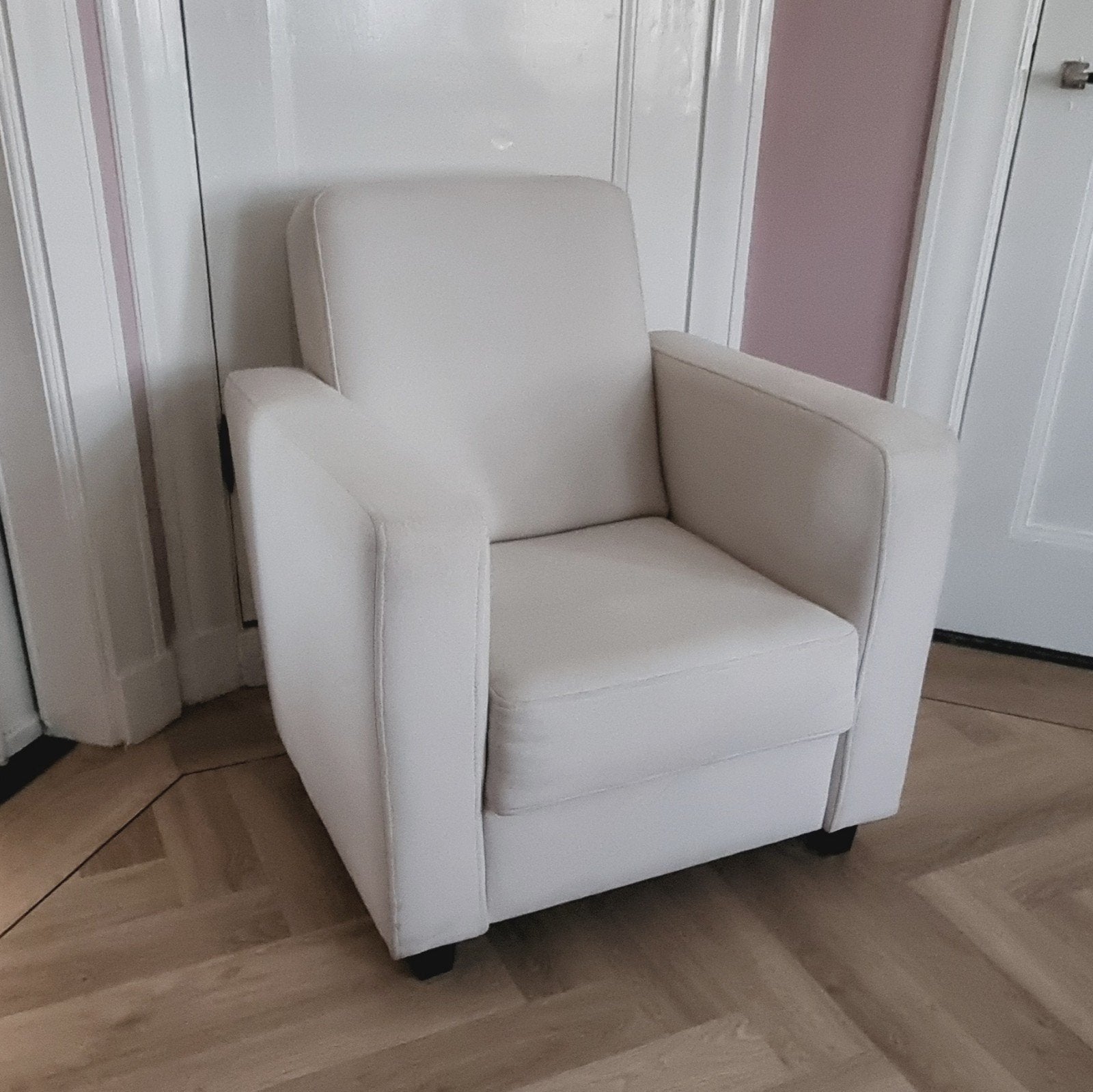 Fauteuil/stoel, Huis en Inrichting, Ophalen, 75 tot 100 cm, Zo goed als nieuw, Stof