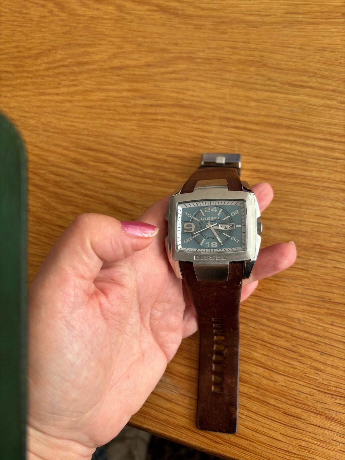 Mooie Diesel mannen horloge ( zonder batterij), Sieraden, Tassen en Uiterlijk, Overige merken, Staal, Verzenden, Polshorloge