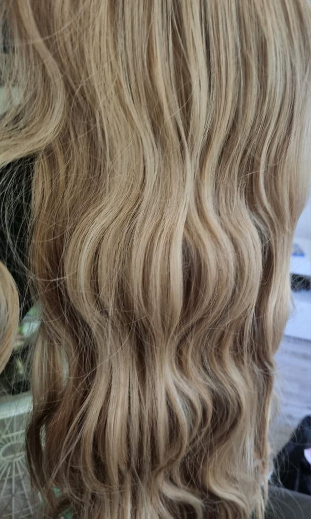 Blonde lace-wig, Sieraden, Tassen en Uiterlijk, Uiterlijk | Haarverzorging, Ophalen of Verzenden, Nieuw, Pruik of Haarverlenging
