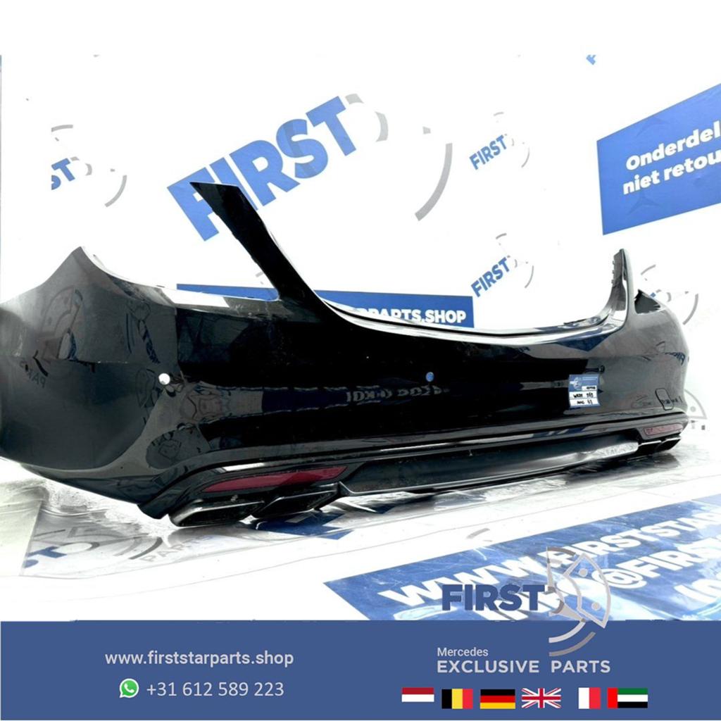 W222 S63 AMG ACHTERBUMPER 2013-2020 BUMPER S KLASSE COMPLEET, Gebruikt, -, Ophalen of Verzenden, Achter