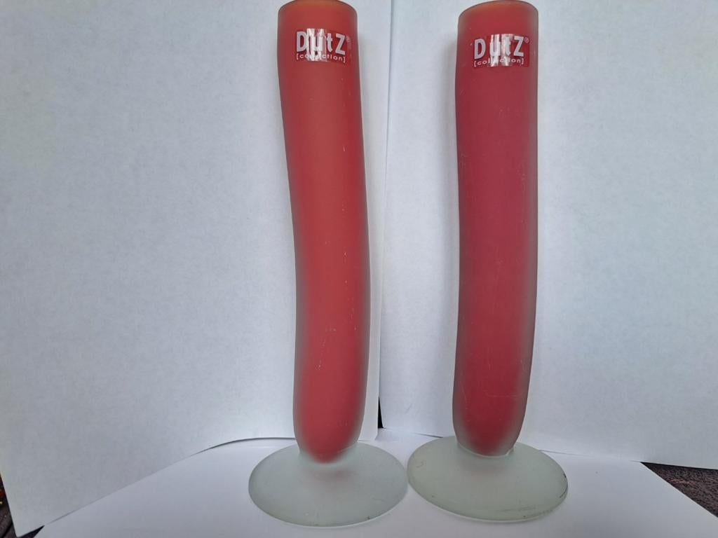 Dutz design glaswerk vaas, Verzenden, Overige kleuren, Glas, Minder dan 50 cm