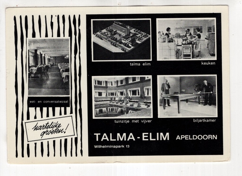 Apeldoorn  Talma Elim huis, Verzamelen, Ansichtkaarten | Nederland, Verzenden, 1920 tot 1940, Ongelopen, Gelderland