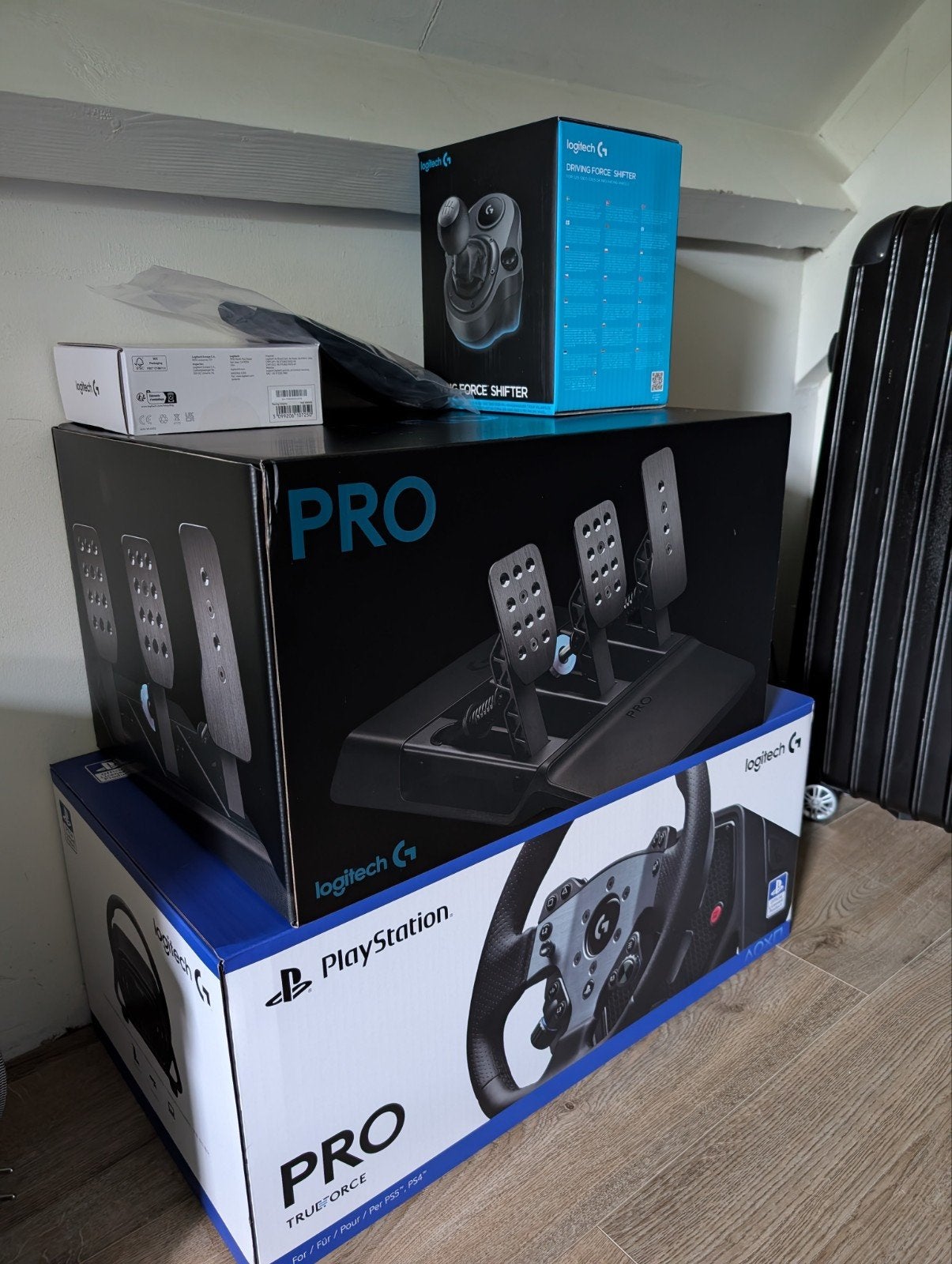 Logitech G Pro Simracing Set (Stuur PS/PC + Pedalen + Shift), Ophalen of Verzenden, Zo goed als nieuw, Stuur of Pedalen, PlayStation 4