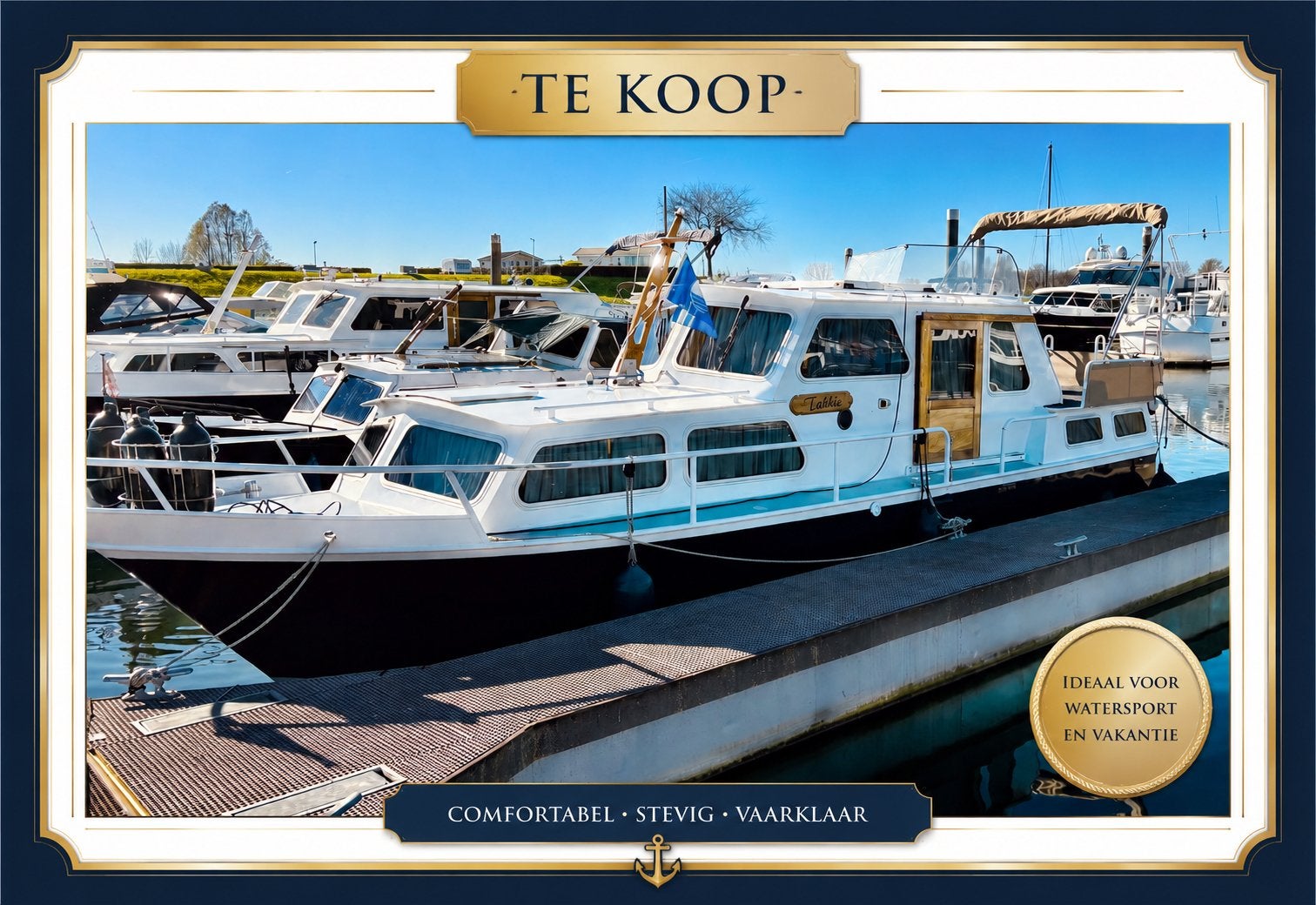 Mooie Heck Kruiser 930  compleet, Watersport en Boten, Overige merken, 9 m, Diesel, 1 cm