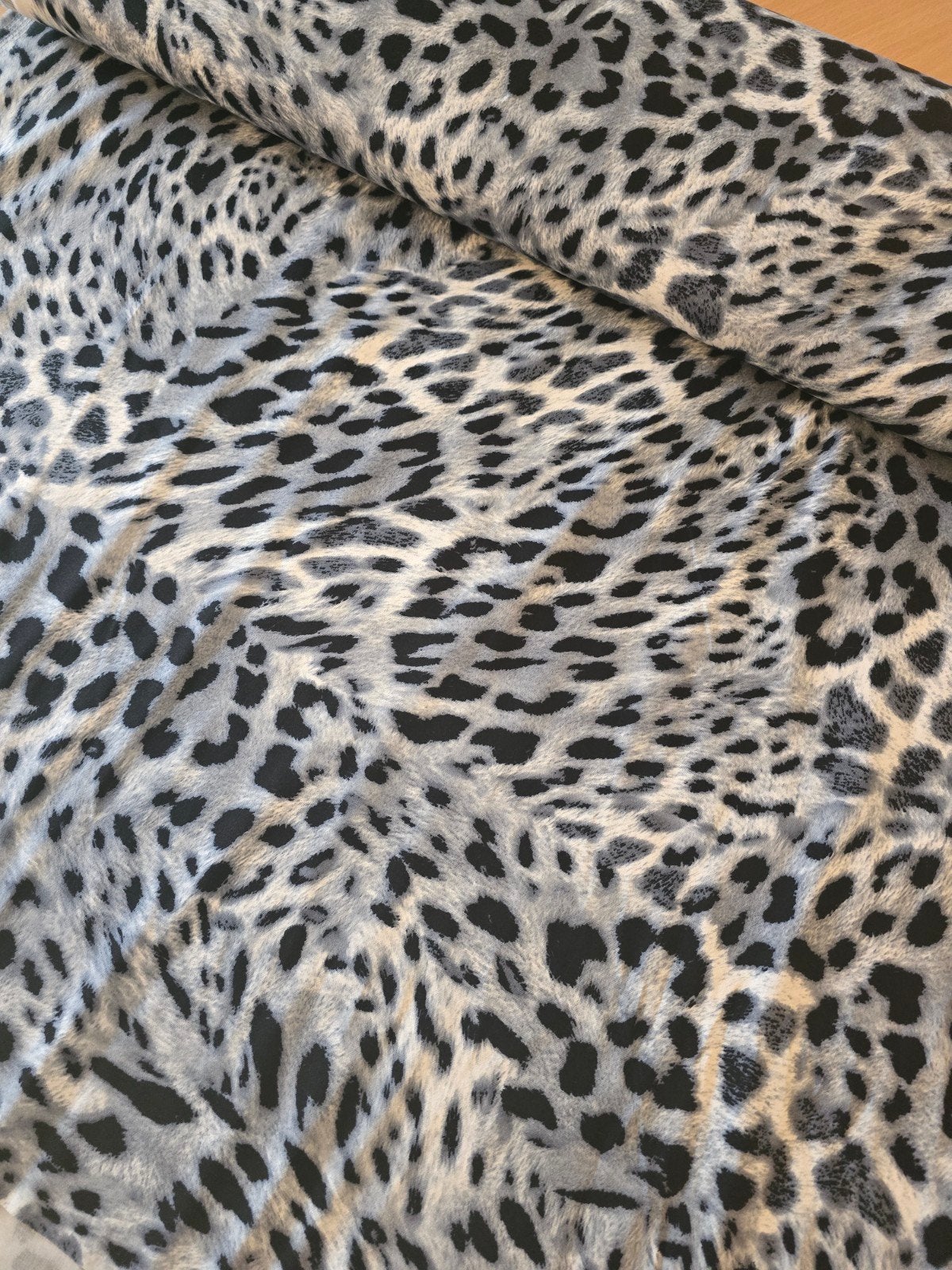 stretch katoen panterprint, Overige materialen, 120 cm of meer, Nieuw, Ophalen of Verzenden