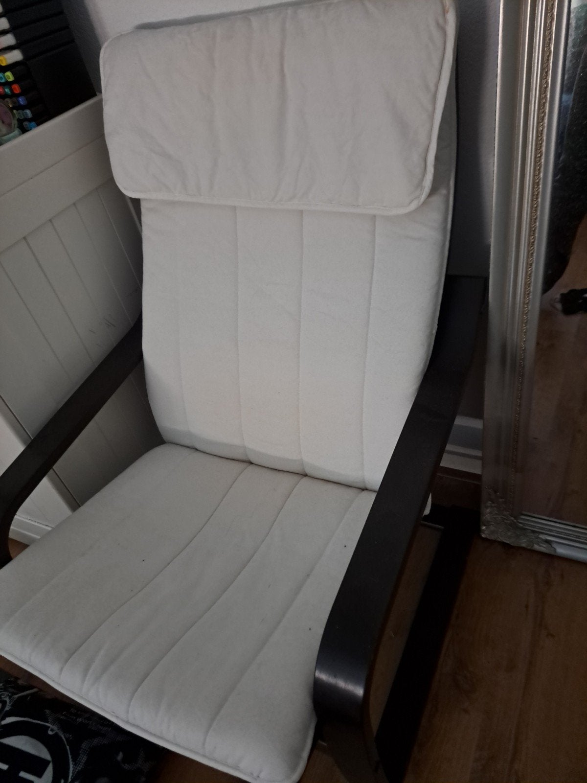 2 IKEA Poäng relaxstoelen - Wit/Zwart, Ophalen
