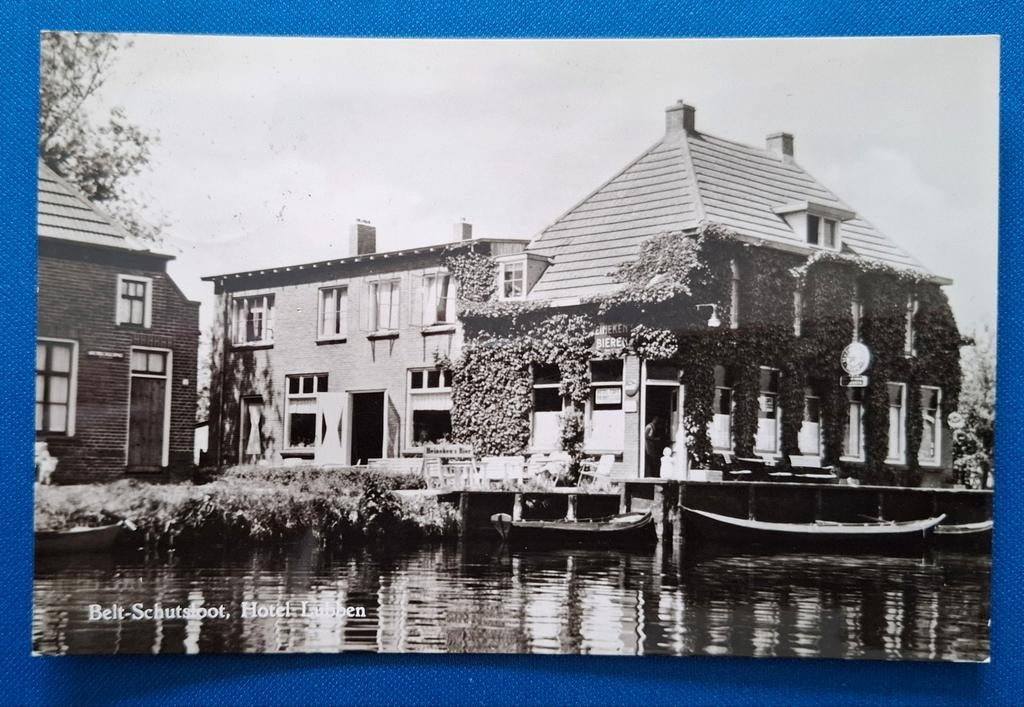 Ansichtkaart Belt-Schutsloot Hotel Lubben 1950, Ophalen of Verzenden, 1940 tot 1960, Gelopen, Overijssel