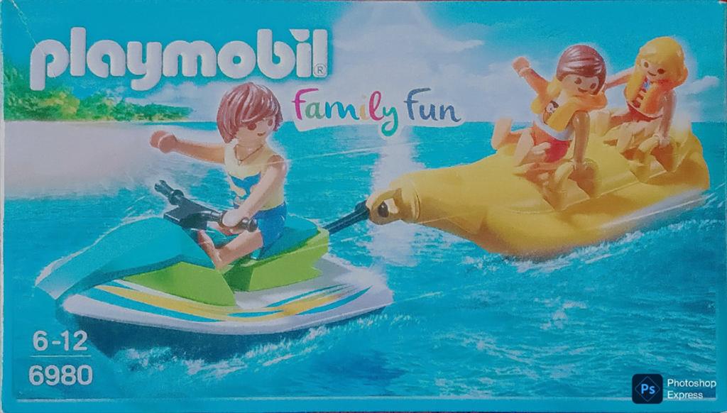Family Fun Jetski Met Bananenboot 6980, Ophalen of Verzenden, Gebruikt, Complete set