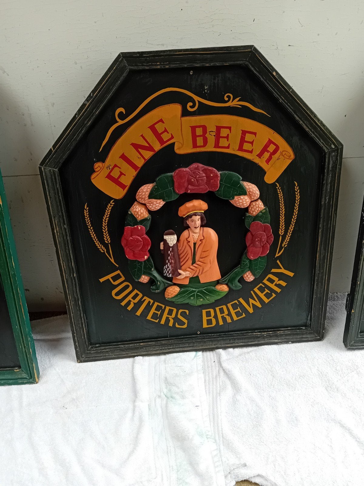 houten reclameborden, Verzamelen, Ophalen, Reclamebord