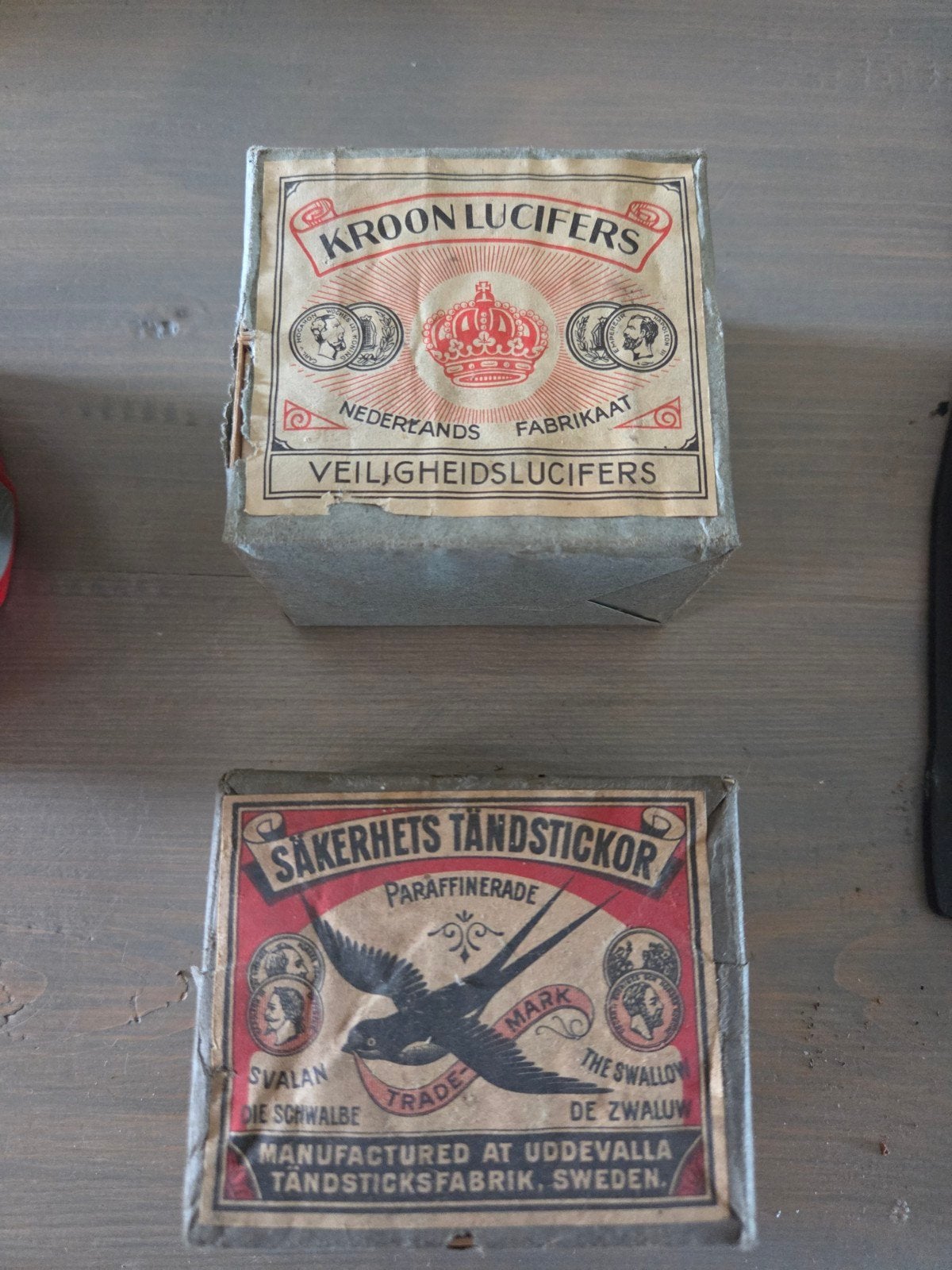 Vintage luciferdoosjes, Verzamelen, Rookartikelen, Aanstekers en Luciferdoosjes, Ophalen of Verzenden, Gebruikt, Luciferdoosjes of -merken