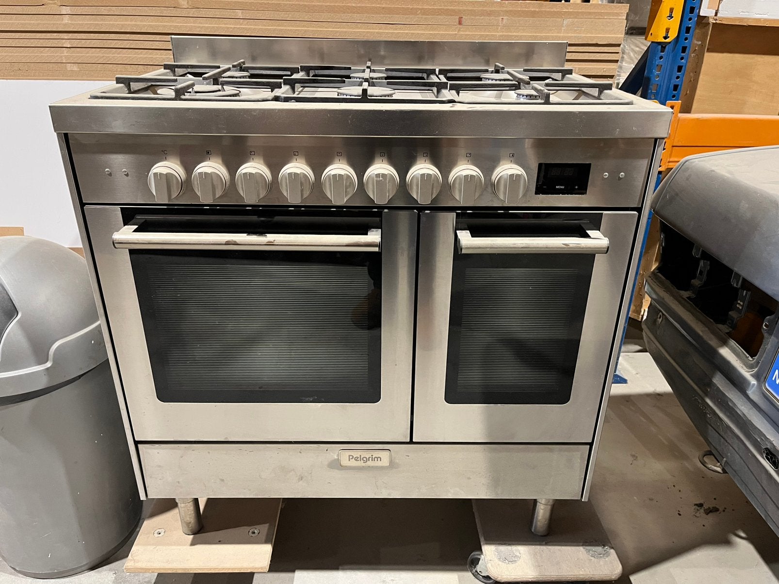 Pelgrim dubbele oven 6 gaspitten, Ophalen, 60 cm of meer, Zo goed als nieuw, Gas