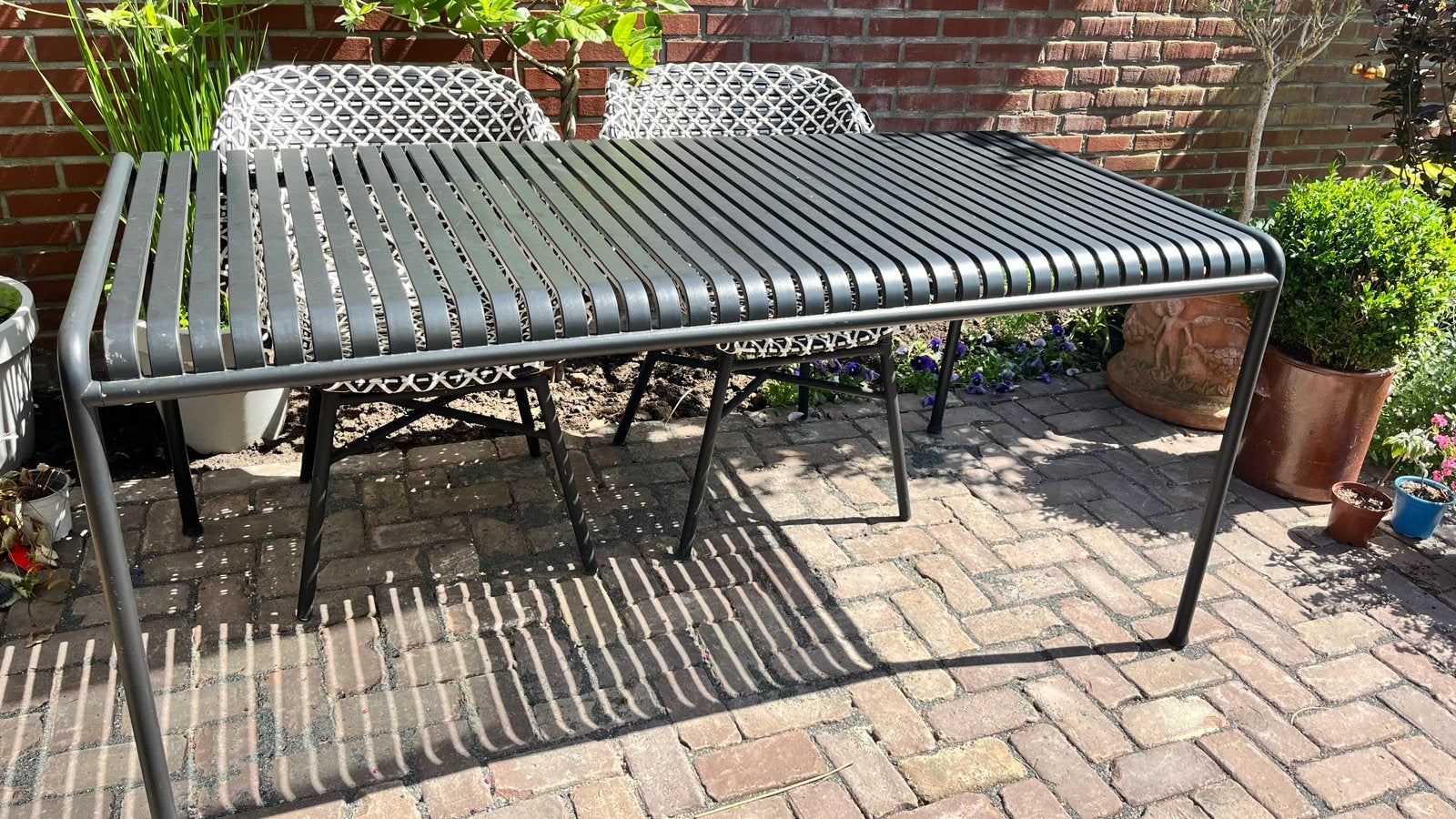 Tuintafel Palissade van Hay, Ophalen, Gebruikt, Rechthoekig, Metaal