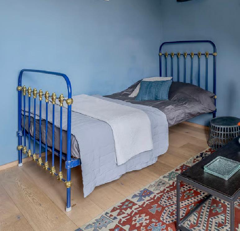 Frans spijlen bed, Huis en Inrichting, Ophalen, Eenpersoons, Metaal, 90 cm