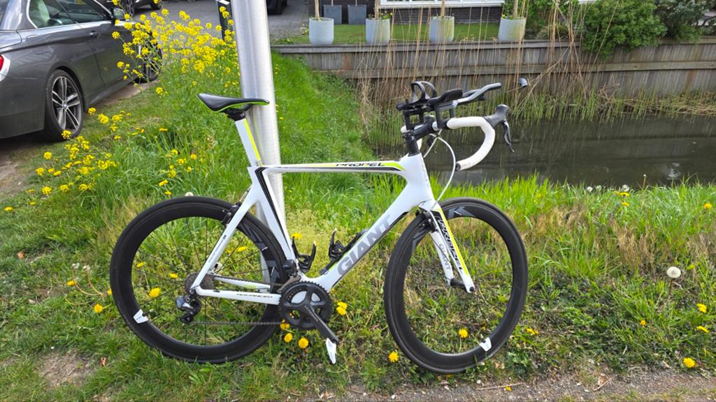 Giant Propel Advanced racefiets met Ultegra, Fietsen en Brommers, Fietsen | Racefietsen, Ophalen, Gebruikt, Carbon, Velgrem