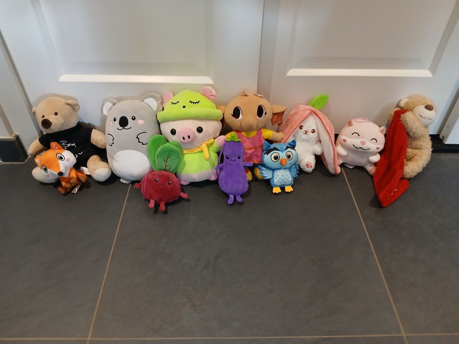 Grote collectie knuffels - diverse dieren en karakters, Gebruikt, Overige merken, Overige karakters, Beer