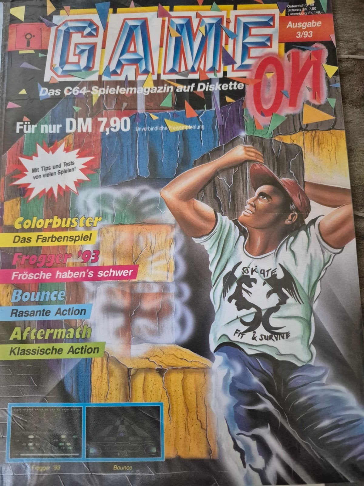Game On C64 Spelletjesmagazine op Diskette - Uitgave 3/93, Ophalen of Verzenden, Gebruikt, Overige genres