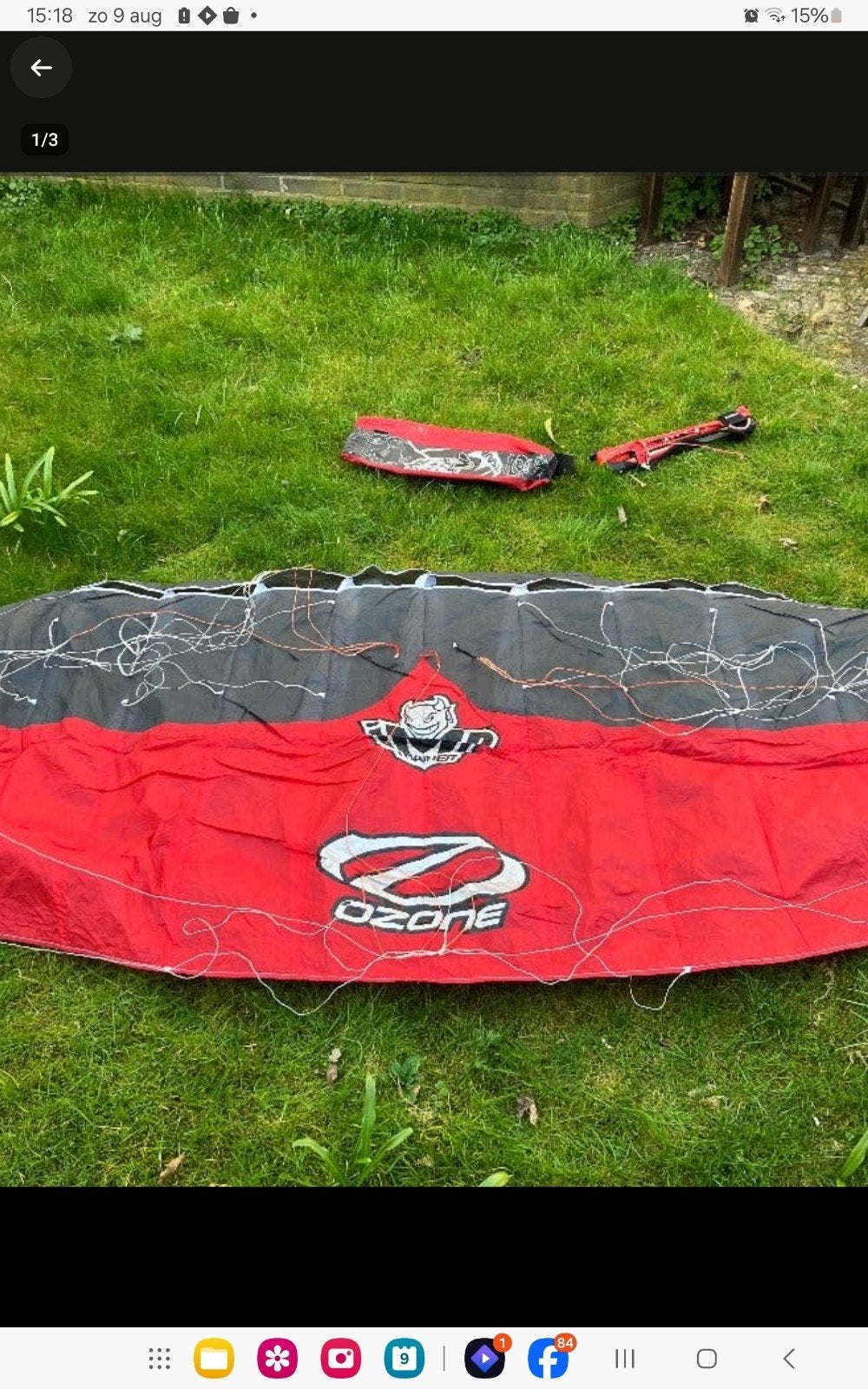 Ozone Imp 2.5 Trainer Kite, Ophalen