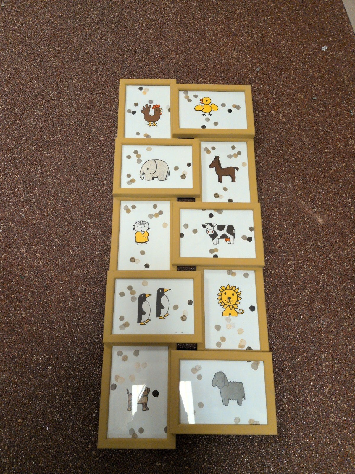 Fotolijst met Nijntje dieren - Okergeel, Ophalen, Gebruikt, Geel, Fotolijst