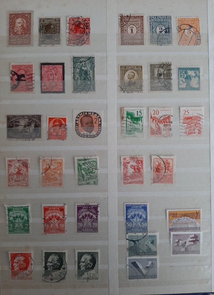 Verzameling Oude Klassieke Postzegels Joegoslavië Nr. 1, Ophalen, Joegoslavië
