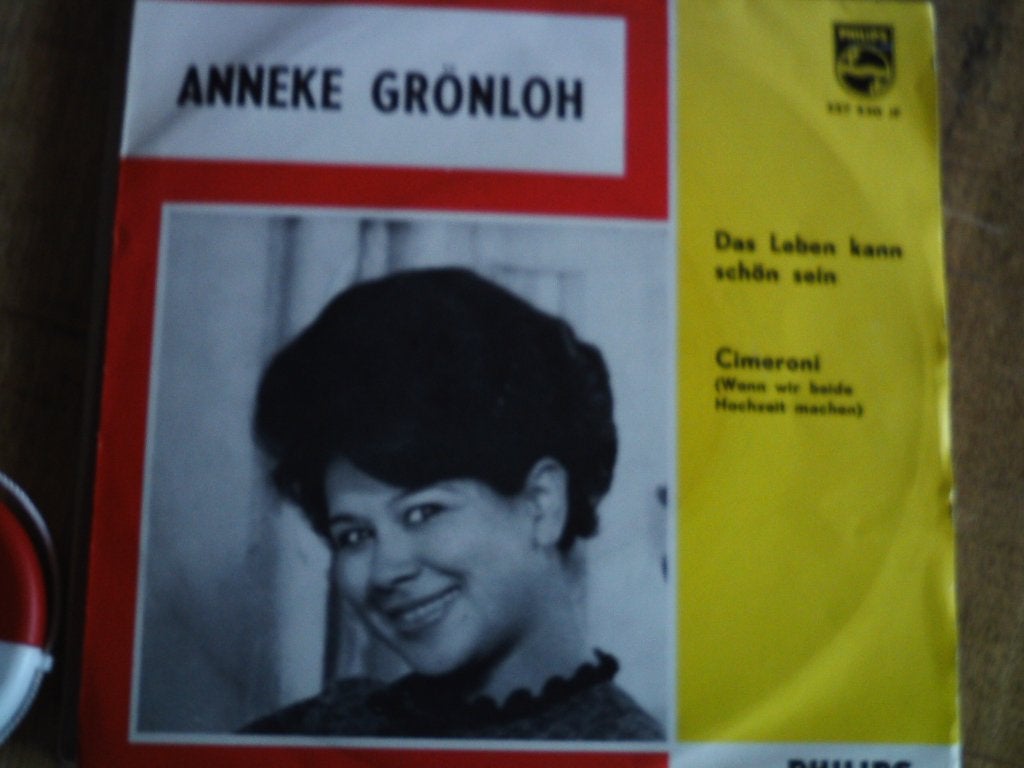 Anneke Grönloh - Das Leben kann schön sein / Cimeroni 28s, Beschermende buitenhoes, 7 inch, Zo goed als nieuw, Overige typen