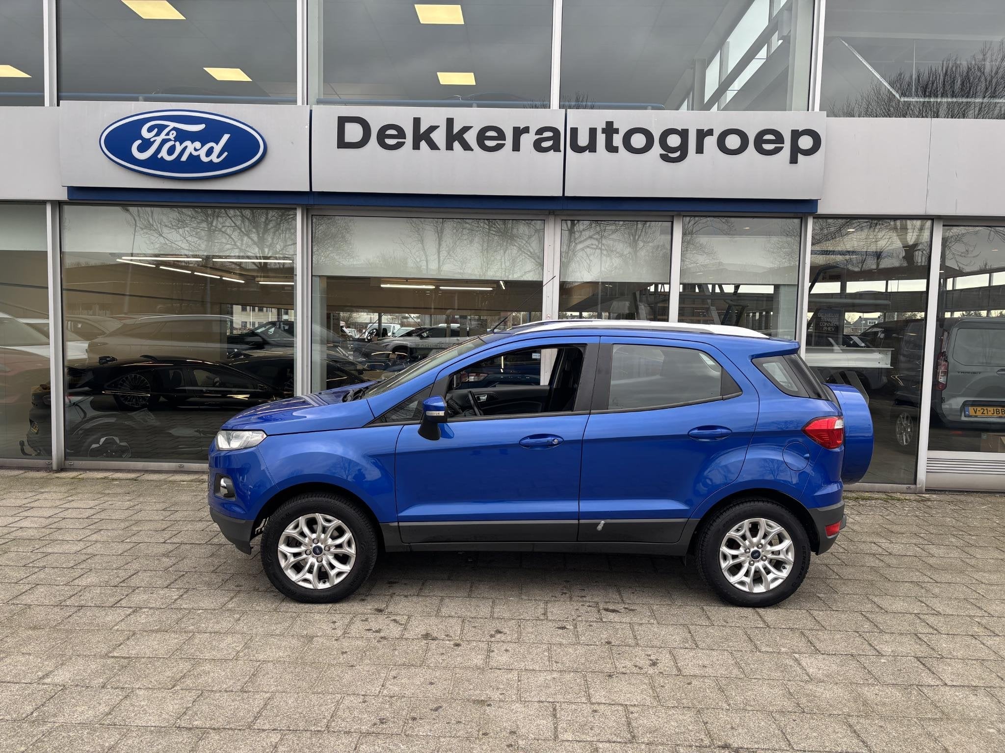 Ford EcoSport 1.0 EcoBoost Titanium, Auto's, Gebruikt, Ecosport, Blauw, Bedrijf