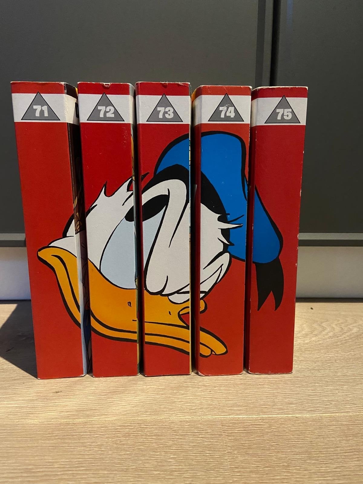 Donald Duck Dubbelpockets 71-75 - Gebruikt, Goede Staat, Meerdere stripboeken, Ophalen of Verzenden, Gelezen