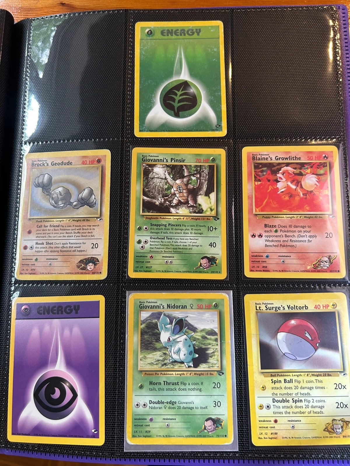 Gym Series Pokémon Card Bundle Giovanni Blaine Lt Surge, Ophalen of Verzenden, Zo goed als nieuw