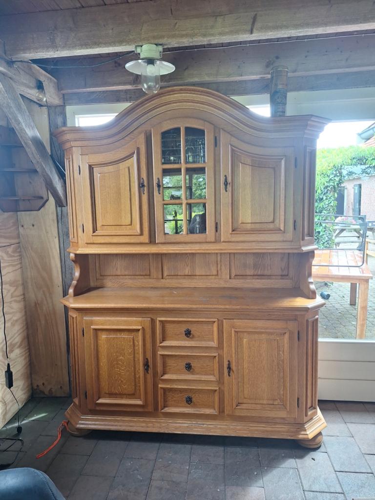 Massief eiken kast, Antiek en Kunst, Antiek | Meubels | Kasten, Ophalen