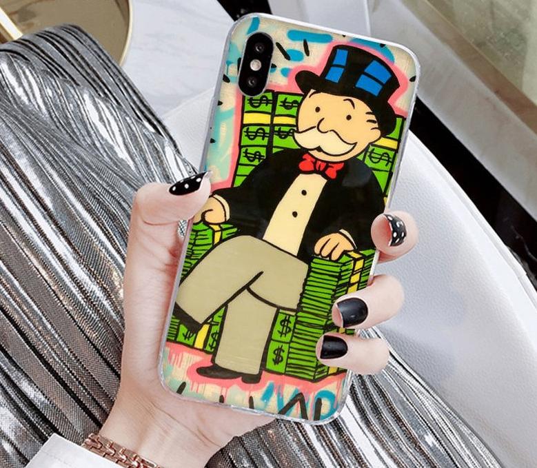 Monopoly iPhone 11 12 13 14 15 16 17 Plus Hoesje Alec, Verzenden, Nieuw, IPhone SE (2022)
