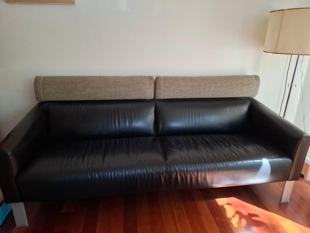 Leolux Patachou bank 210 cm, Ophalen, Gebruikt, Driepersoons, 75 tot 100 cm