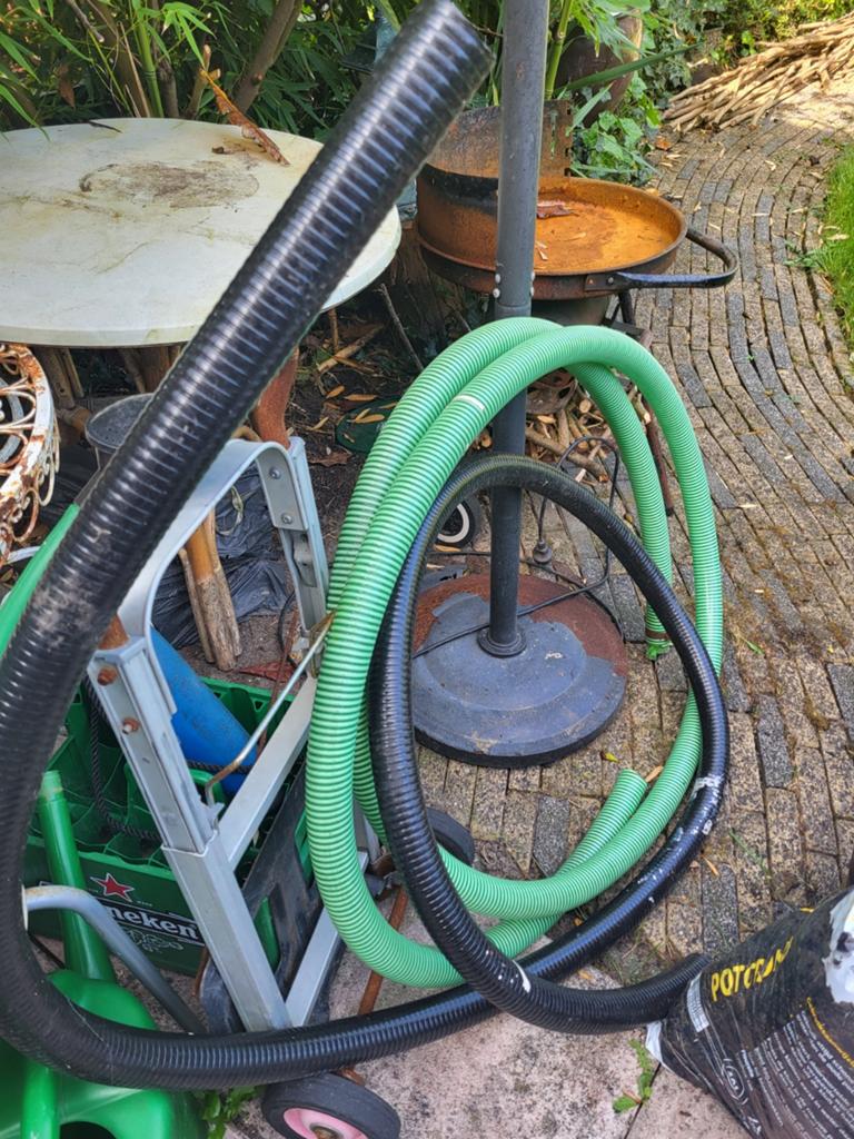 Zuigslang 2,5 /3 Duim 4 en 5 mtr lang, Tuin en Terras, Tuinslangen, Ophalen of Verzenden, Tuinslang