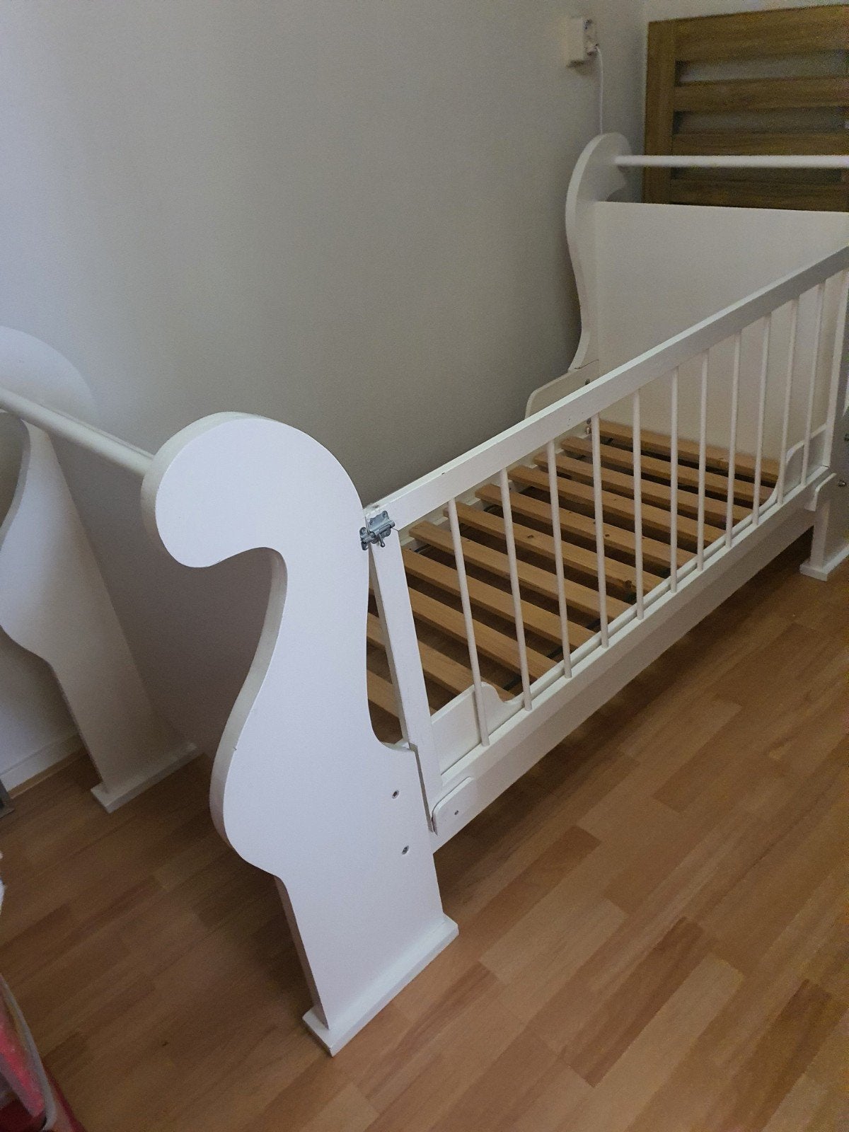 Peuterbed, Kinderen en Baby's, Kinderkamer | Bedden, Ophalen of Verzenden, Gebruikt, 140 tot 160 cm, 70 tot 85 cm