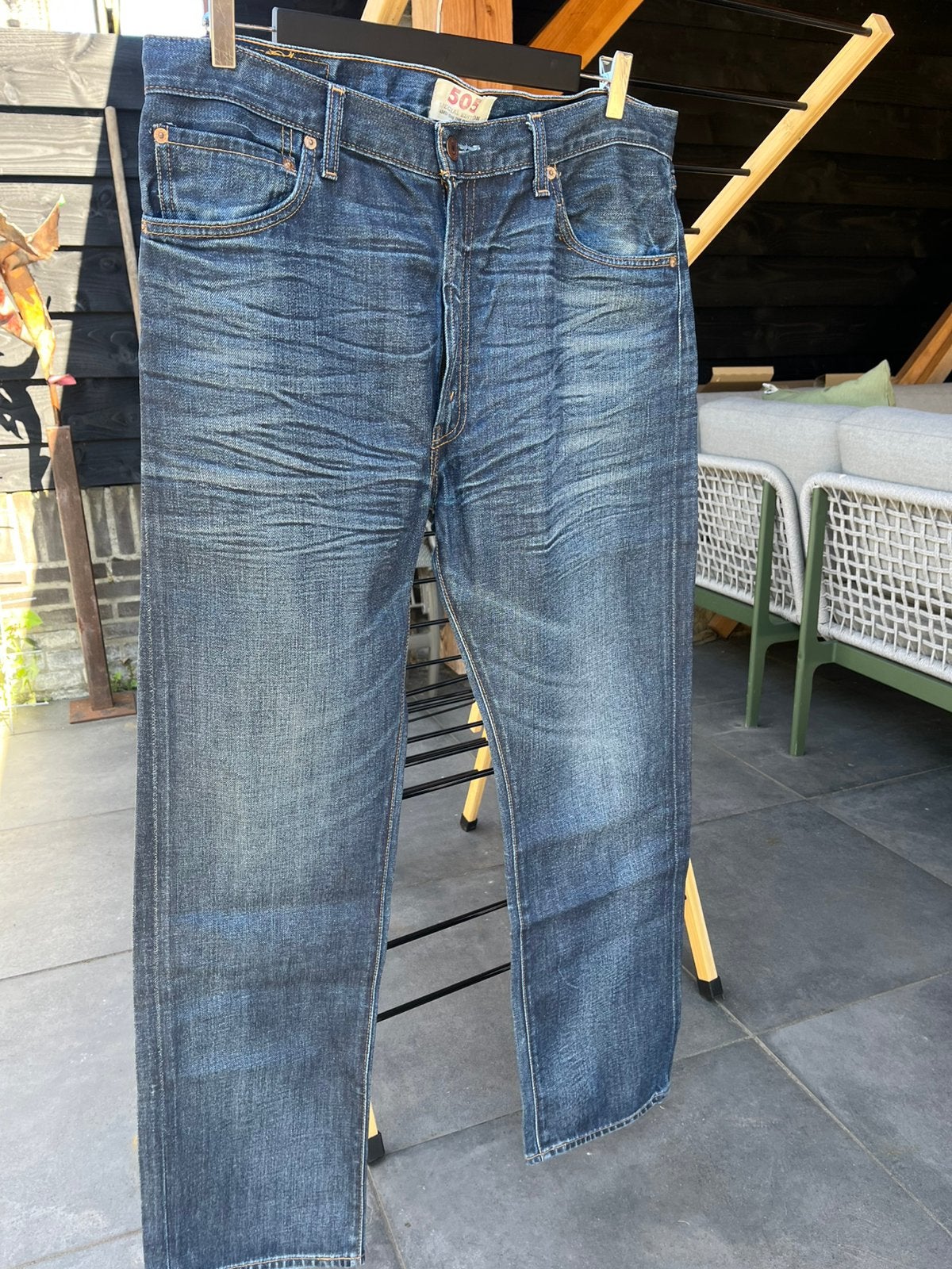 Vintage Levi’s jeans 505, Ophalen of Verzenden, Zo goed als nieuw, Overige maten, Blauw