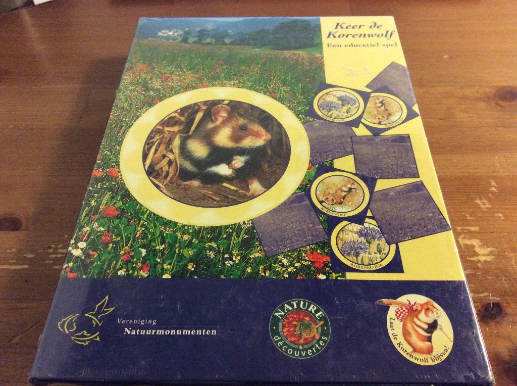 Keer de Korenwolf. Een educatief spel, nieuw in folie, Hobby en Vrije tijd, Ophalen of Verzenden, Nieuw, Natuurmonumenten