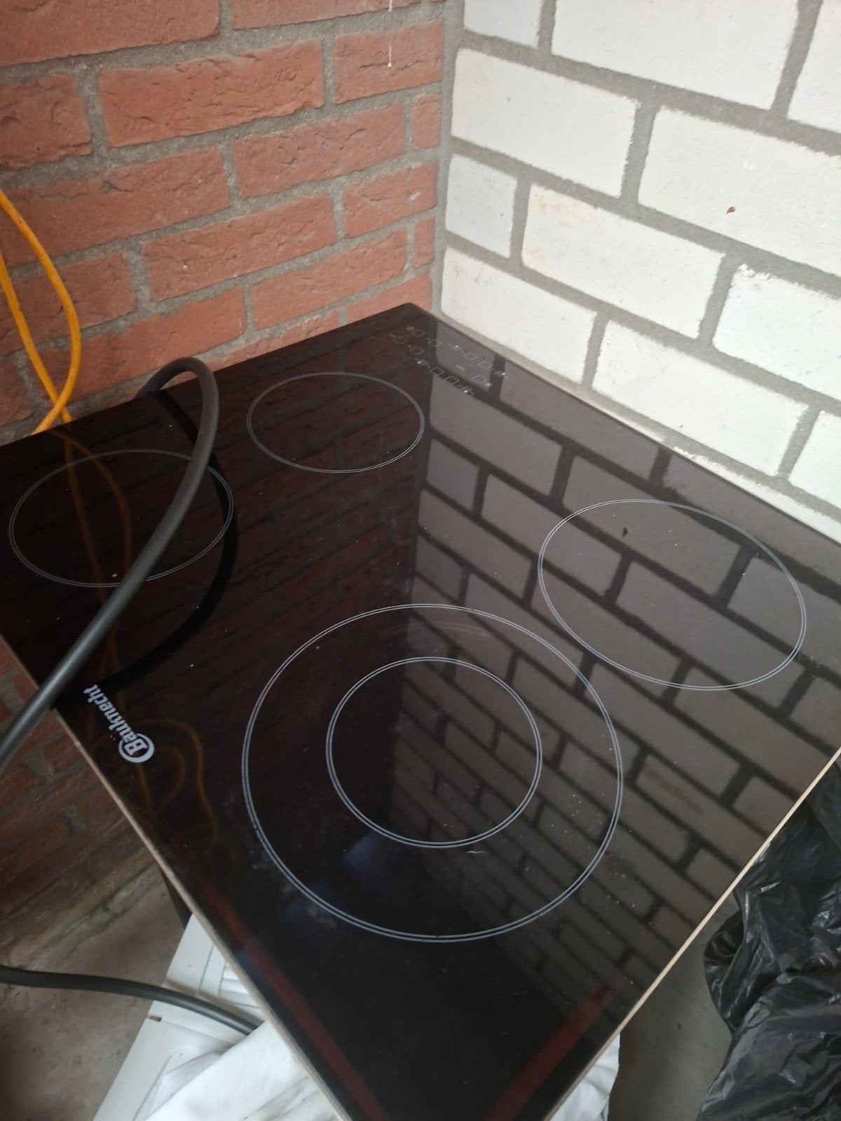 kookplaat Bauknecht keramisch, Ophalen, Inbouw, Gas, 4 kookzones