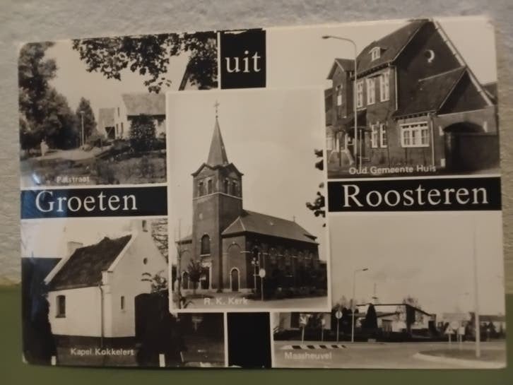 Roosteren 5 luik Ansichtskaart ongelopen jaren 60, Ophalen of Verzenden, 1960 tot 1980, Overige onderwerpen