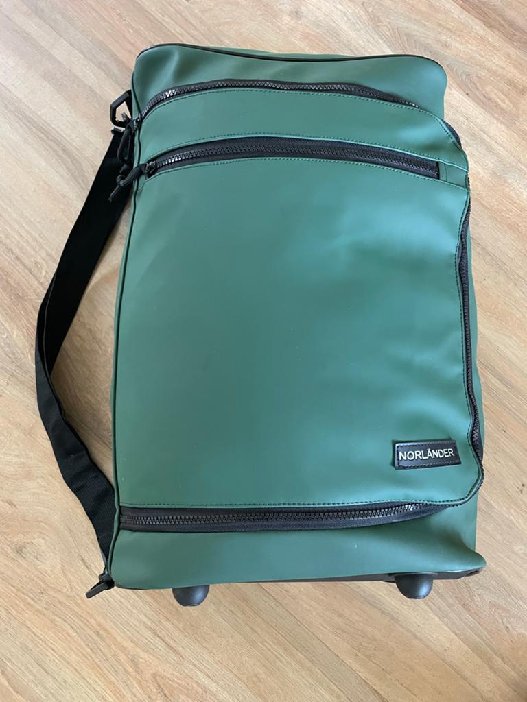 Nieuwe NORLANDER weekendtas/trolley/handbagage koffer, Groen, Trolleytas, 17 inch of meer, Nieuw