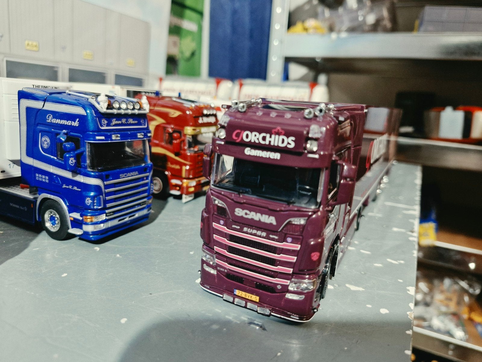Scania met koeltrailer wsi van ORCHIDS GAMEREN, Ophalen of Verzenden, Zo goed als nieuw, Bus of Vrachtwagen, Wsi