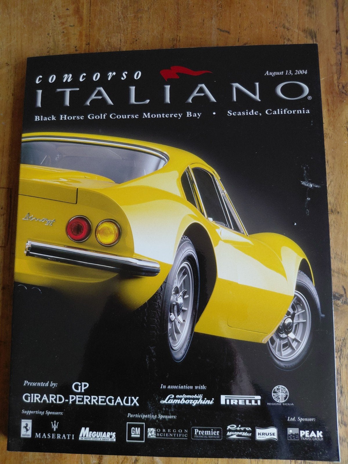 Concorso Italiano 2004 - Officieel programma Ferrari Dino, Boeken, Ophalen of Verzenden, Zo goed als nieuw, Ferrari