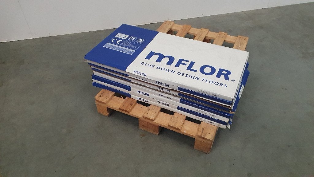 groot NIEUW restant pvc design vloer tegel mflor leisteen, Ophalen, 75 m² of meer, Overige typen, Nieuw