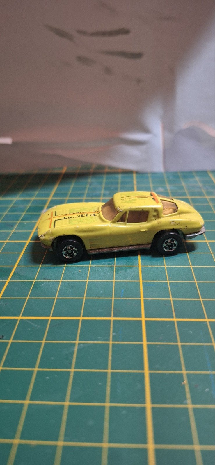 Hot Wheels 1979 Malaysia Gele Corvette Speelgoedauto, Ophalen of Verzenden, Gebruikt, Auto