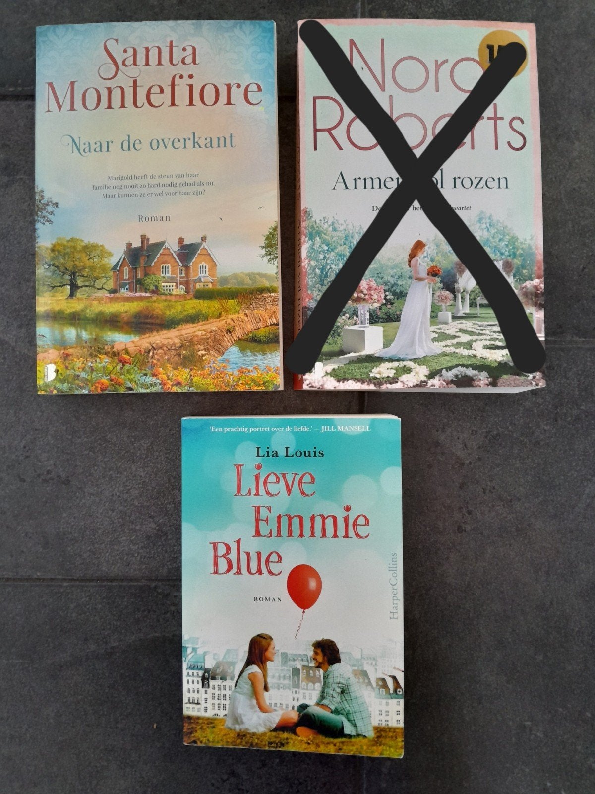 2 romans: Santa Montefiore - Naar de overkant & Lia Louis, Ophalen of Verzenden, Zo goed als nieuw, Santa Montefiore, Lia Louis