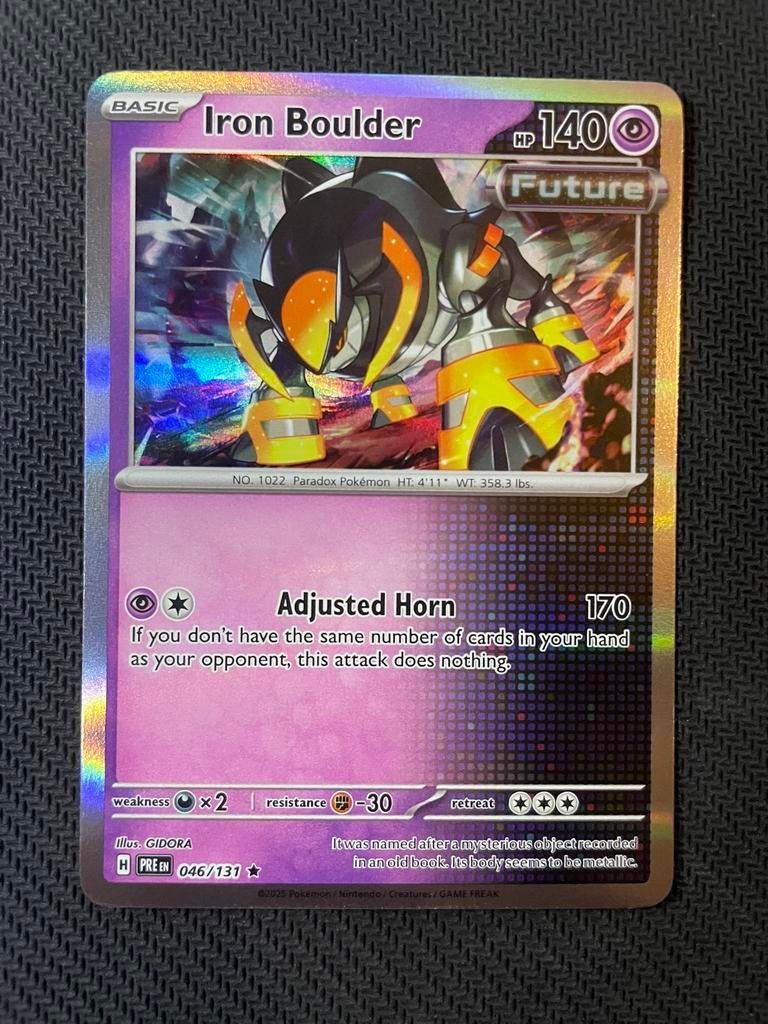 Iron Boulder 046/131 Rare Holo Prismatic Evolutions, Ophalen of Verzenden, Zo goed als nieuw