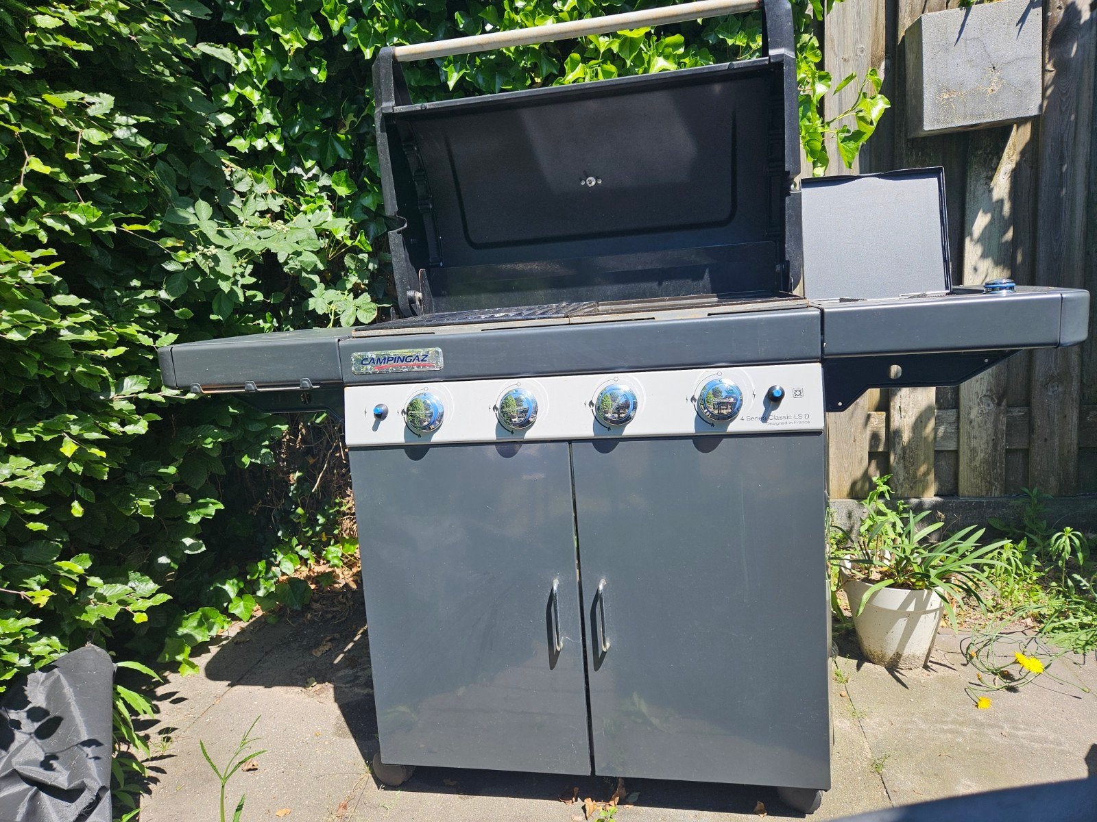 Gas bbq 4 pits Campingaz, Ophalen, Gebruikt, Gas