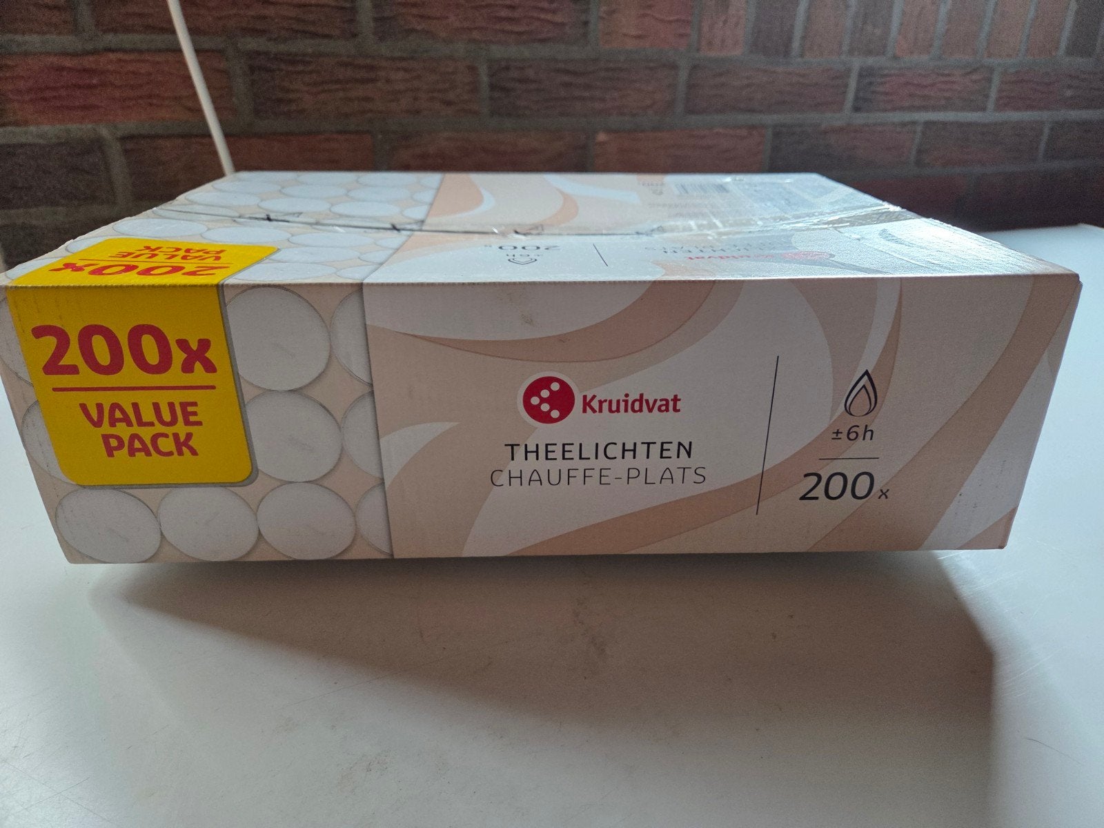 kruidvat theelichtjes / waxinelichtjes 200 stuks nieuw, Ophalen of Verzenden, Nieuw
