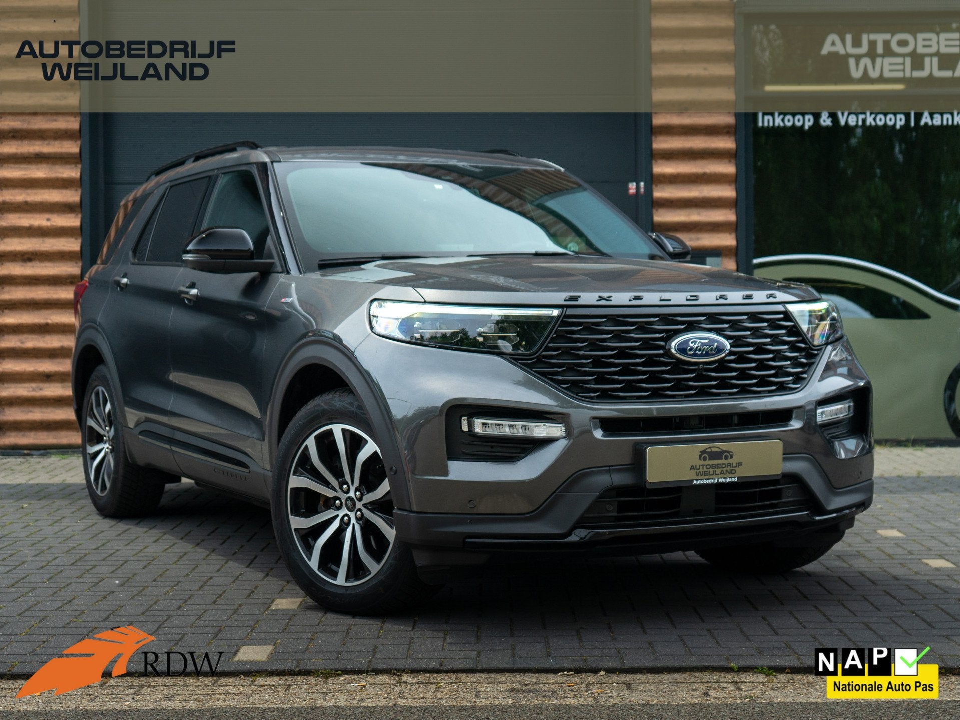 Ford Explorer 3.0 V6 457PK PHEV ST-Line NIEUWSTAAT DEALER ON, Auto's, Automaat, 2441 kg, 2956 cc, Hybride Elektrisch/Benzine